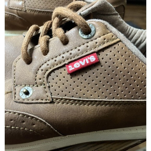 Levi's Comfort Men's Dress Tennis Shoes 518819BRTN-MENS Lace Up Brown Sz 9.5 - Picture 5 of 9